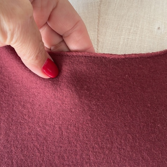 Eileen Fisher soft wool boxy relaxed fit tunic top scoop neck pockets long slv M - Picture 4 of 16